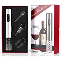 Sacacorchos Electrico- Flysee Abrelatas Electrico Profesional- Abridor Botellas de Vino con Cortador de Papel- Vertedor…